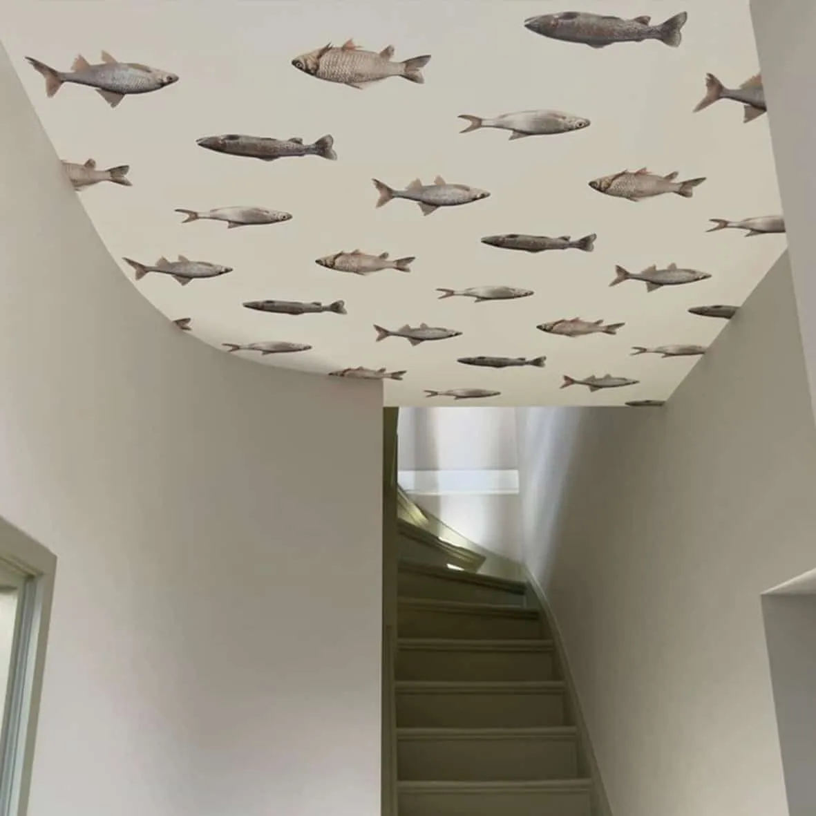 behang op plafond