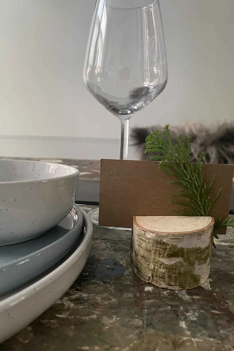 Tafelkaartje kerst HUISS