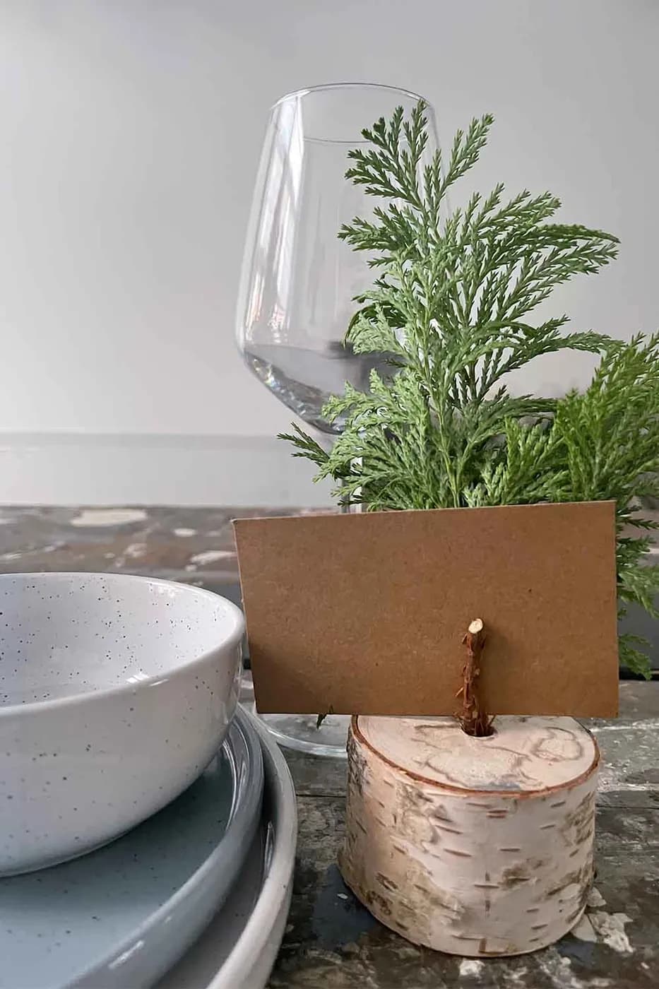 Tafelkaartje kerst HUISS
