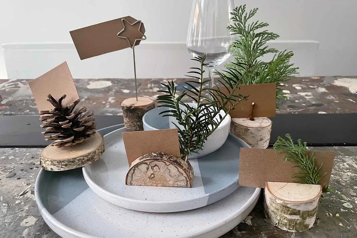 Tafelkaartje kerst HUISS