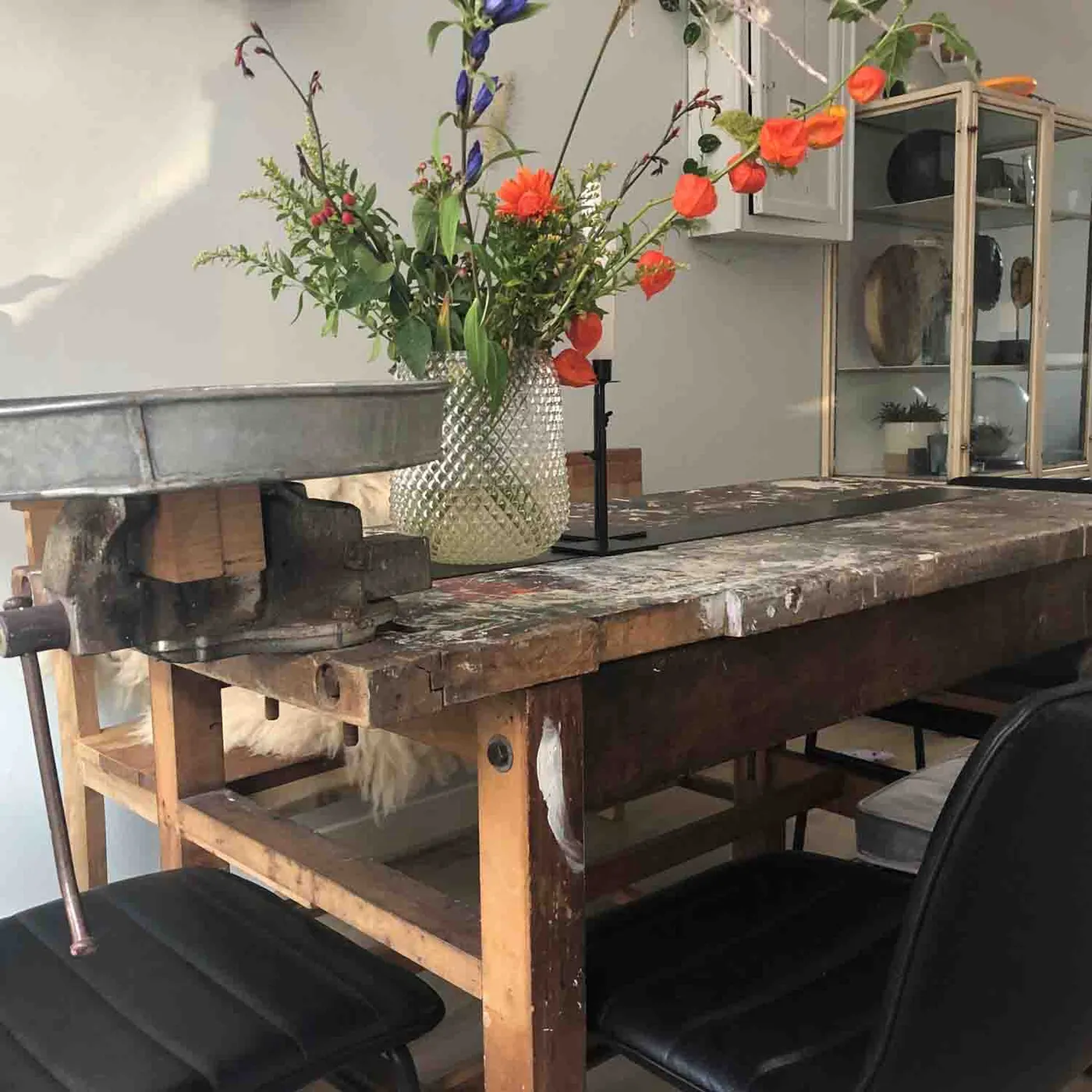 Eetkamertafel industrieel