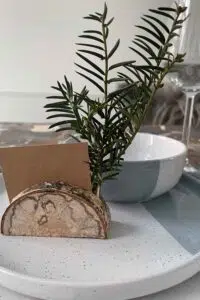 Tafelkaartje kerst HUISS