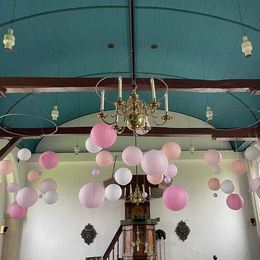 Styling bruiloft kerk Alkmaar