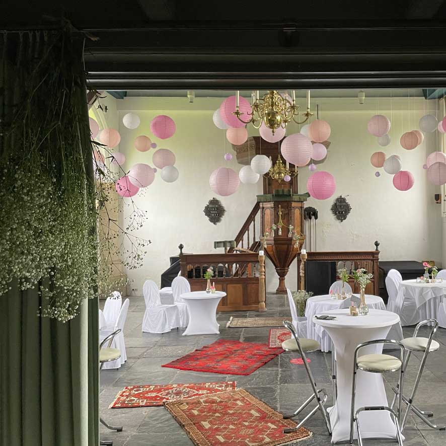 Styling bruiloft kerk Alkmaar