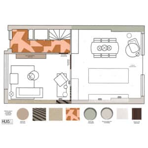 Interieuradvies Alkmaar met kleur op plafond