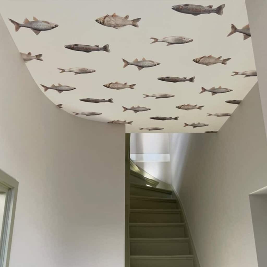 behang op plafond